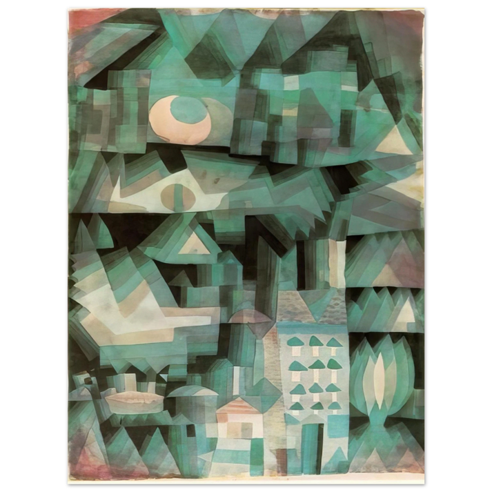 Paul Klee - DREAM CITY 1921  75x100 cm / 30x40inches Fine Art Poster