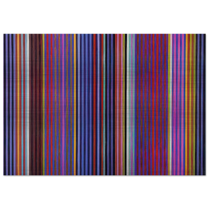 Red Witch - 1966 - Gene Davis Brushed Aluminum Print - 70x100 cm / 28x40 inches | Gene Davis Aluminum Print | Gene Davis Prints