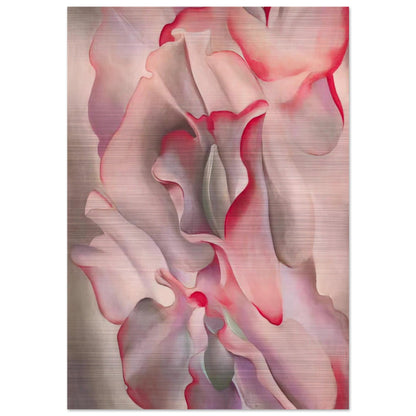 Pink Sweet Peas 2 - Georgia O'Keeffe Brushed Aluminum Print - 70x100 cm / 28x40 inches | Georgia O'Keeffe Aluminum Print | Georgia O'Keeffe Prints
