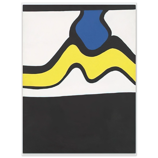 Nicholas Krushenick - Untitled - 1961  75x100 cm / 30x40inches Fine Art Poster