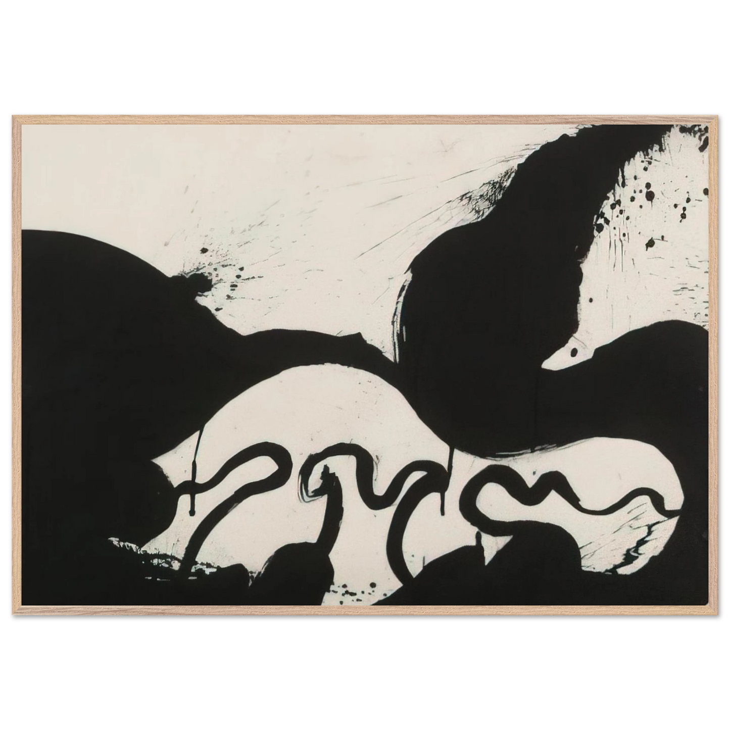 Helen Frankenthaler - Untitled - 1973 Wall art - 21x29.7 cm / 8x12" - Premium Wooden Framed Poster With Fine Art Paper-canvas - White frame