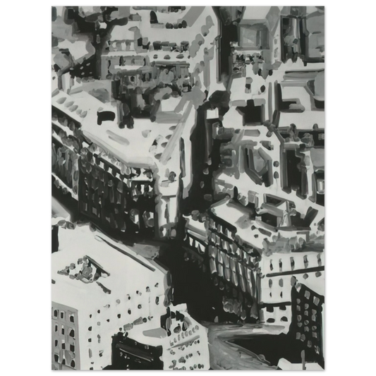 Gerhard Richter - TOWNSCAPE P1 1968  75x100 cm / 30x40inches Fine Art Poster