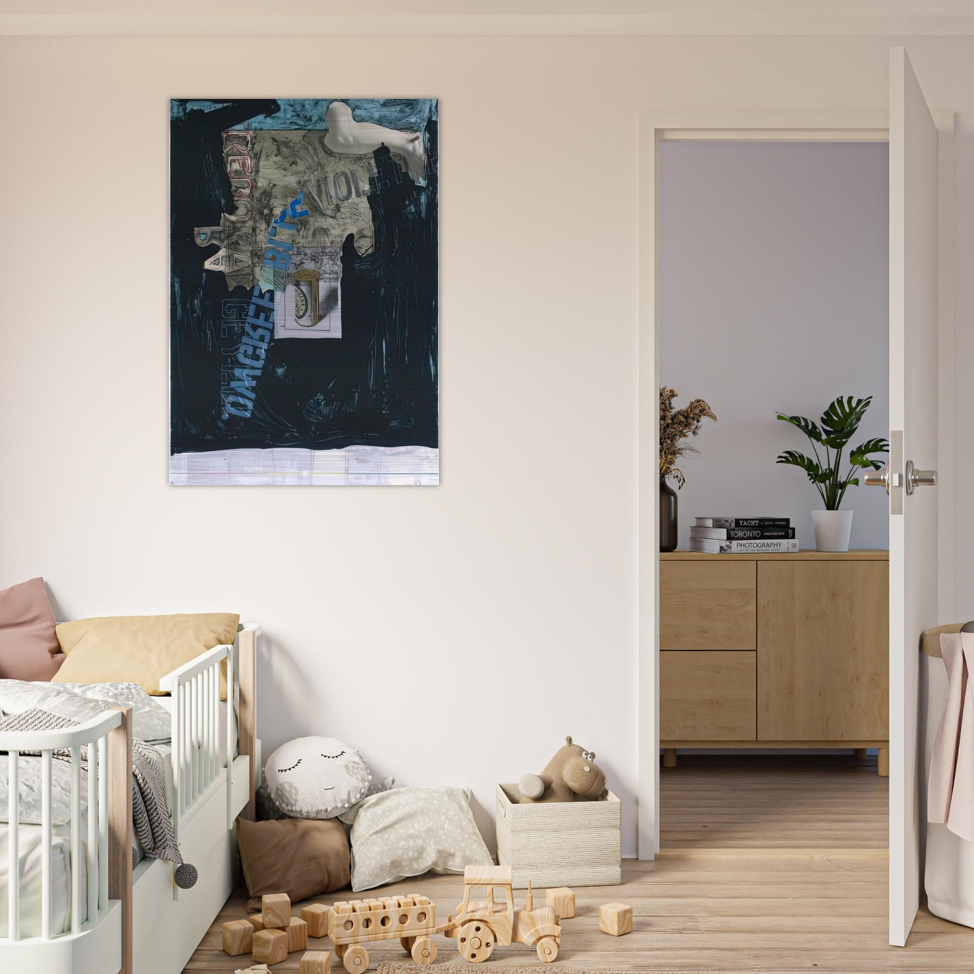 DECOY 1971 - Jasper Johns Brushed Aluminum Print - 70x100 cm / 28x40 inches | Jasper Johns Aluminum Print | Jasper Johns Prints