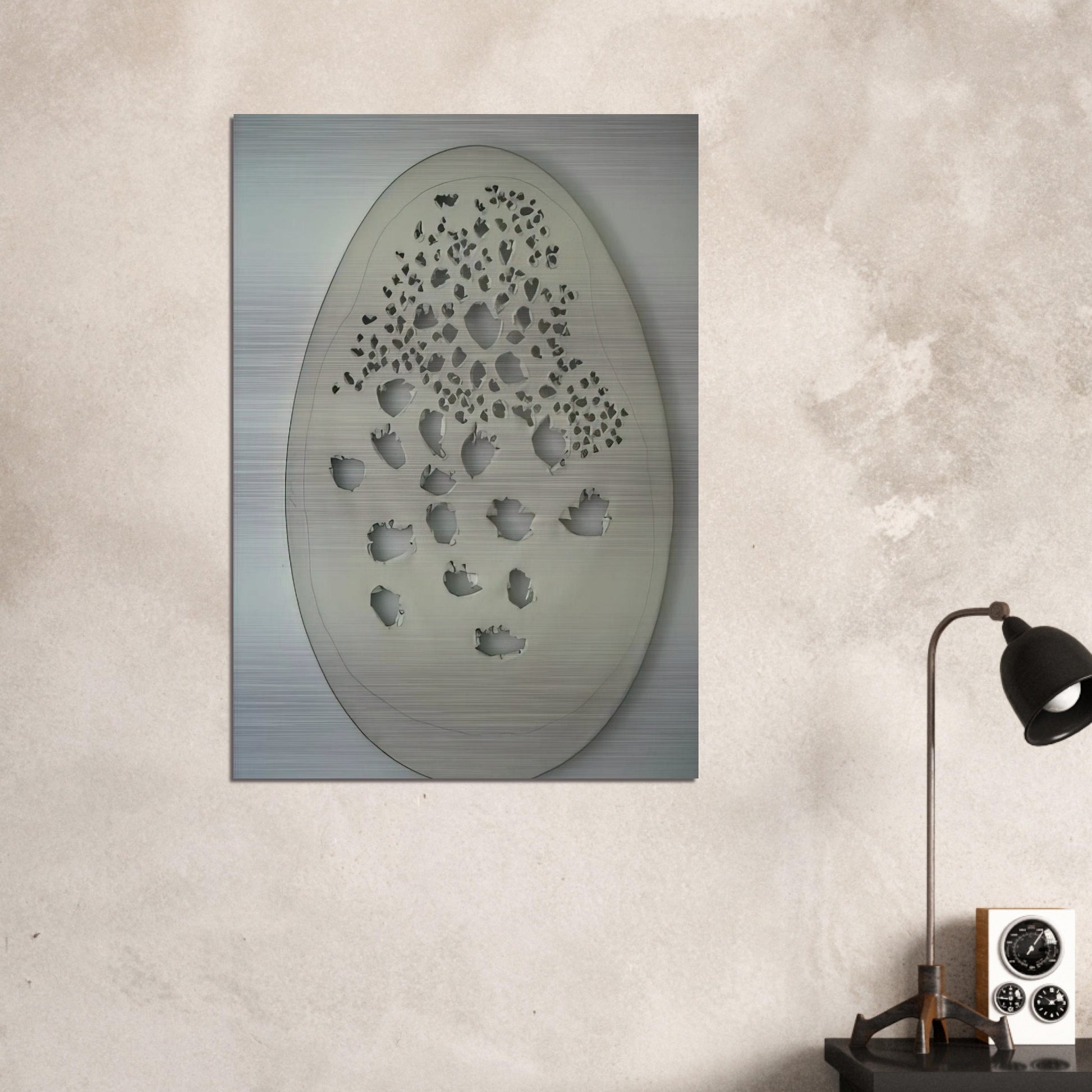 Concept Spatiale - 1963 - Lucio Fontana Brushed Aluminum Print - 70x100 cm / 28x40 inches | Lucio Fontana Aluminum Print | Lucio Fontana Prints