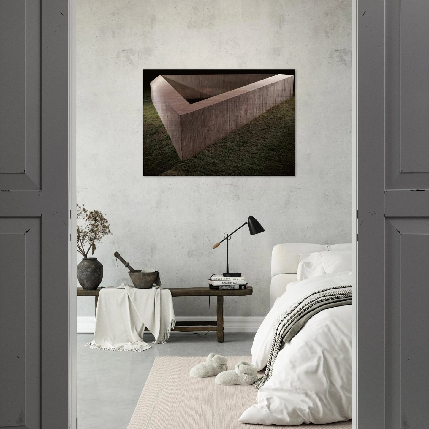 Untitled Adelaide - 1975 - Donald Judd Brushed Aluminum Print - 70x100 cm / 28x40 inches | Donald Judd Aluminum Print | Donald Judd Prints