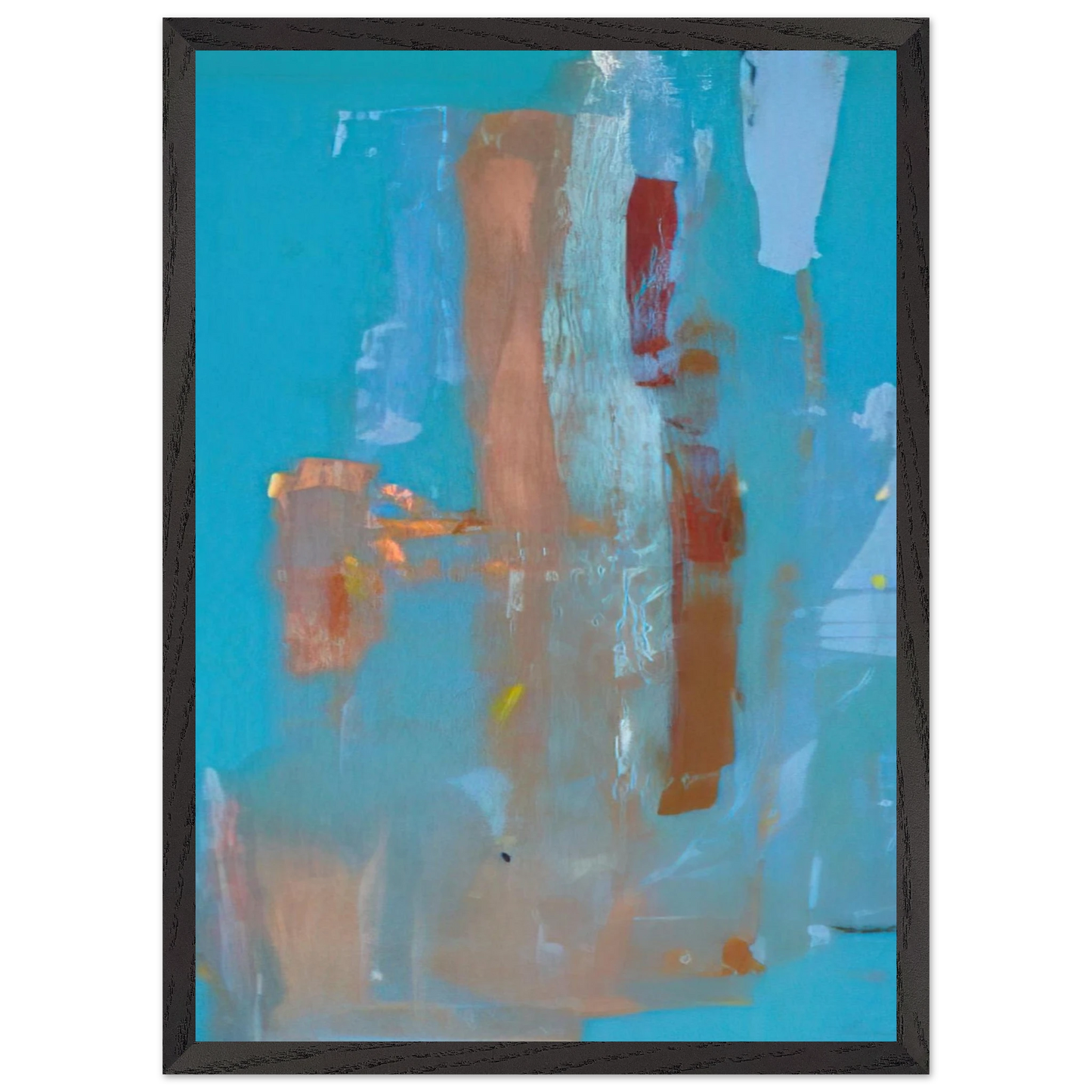 Helen Frankenthaler - In on Blue - 1976 Wall art - 45x60 cm / 18x24 inches - Fine Art Poster-canvas - -