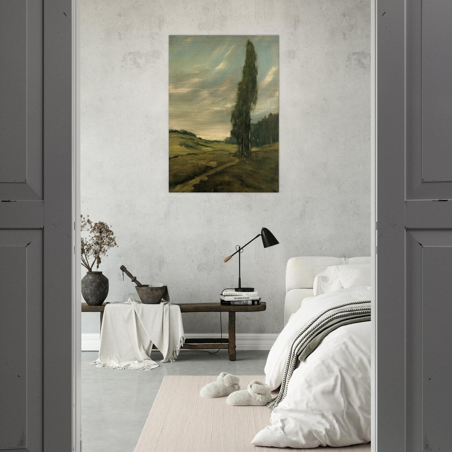 Contra Costa Landscape - Tonalism - Xavier Martinez Brushed Aluminum Print - 70x100 cm / 28x40 inches | Xavier Martinez Aluminum Print | Xavier Martinez Prints