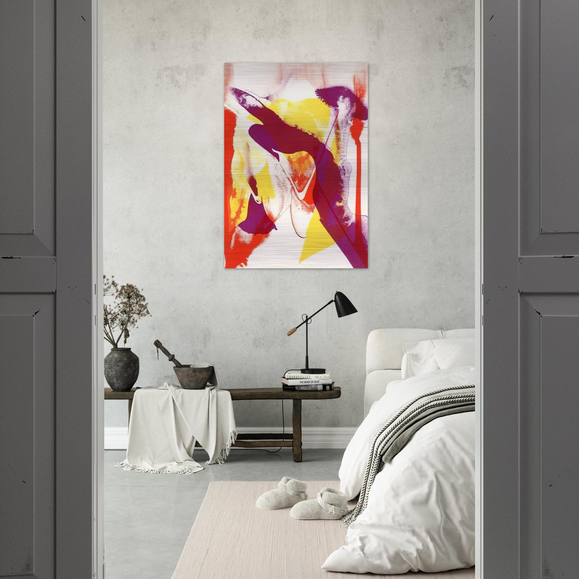 Redfern composition - Paul Jenkins Brushed Aluminum Print - 70x100 cm / 28x40 inches | Paul Jenkins Aluminum Print | Paul Jenkins Prints