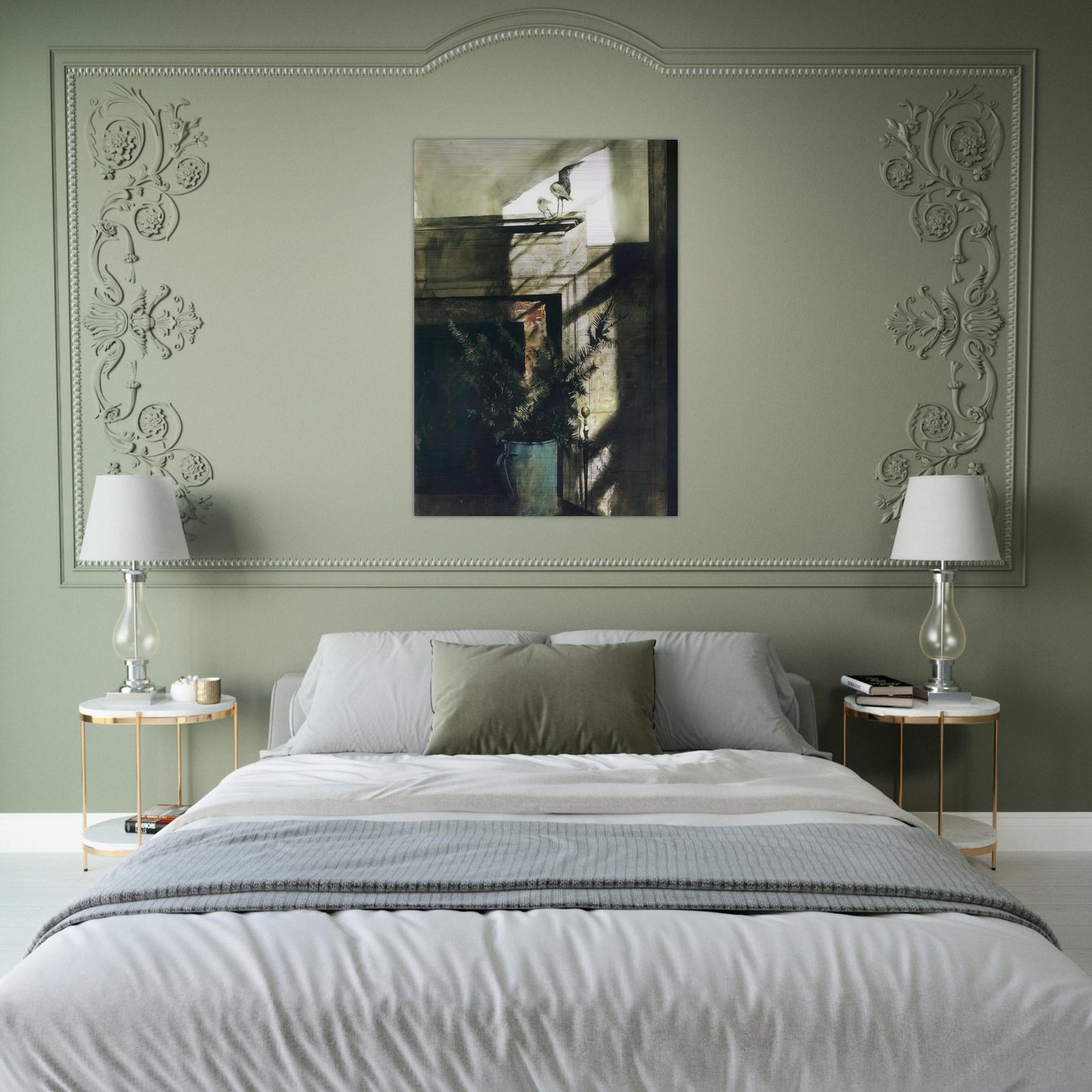 BIRD IN THE HOUSE - Andrew Wyeth Brushed Aluminum Print - 70x100 cm / 28x40 inches | Andrew Wyeth Aluminum Print | Andrew Wyeth Prints