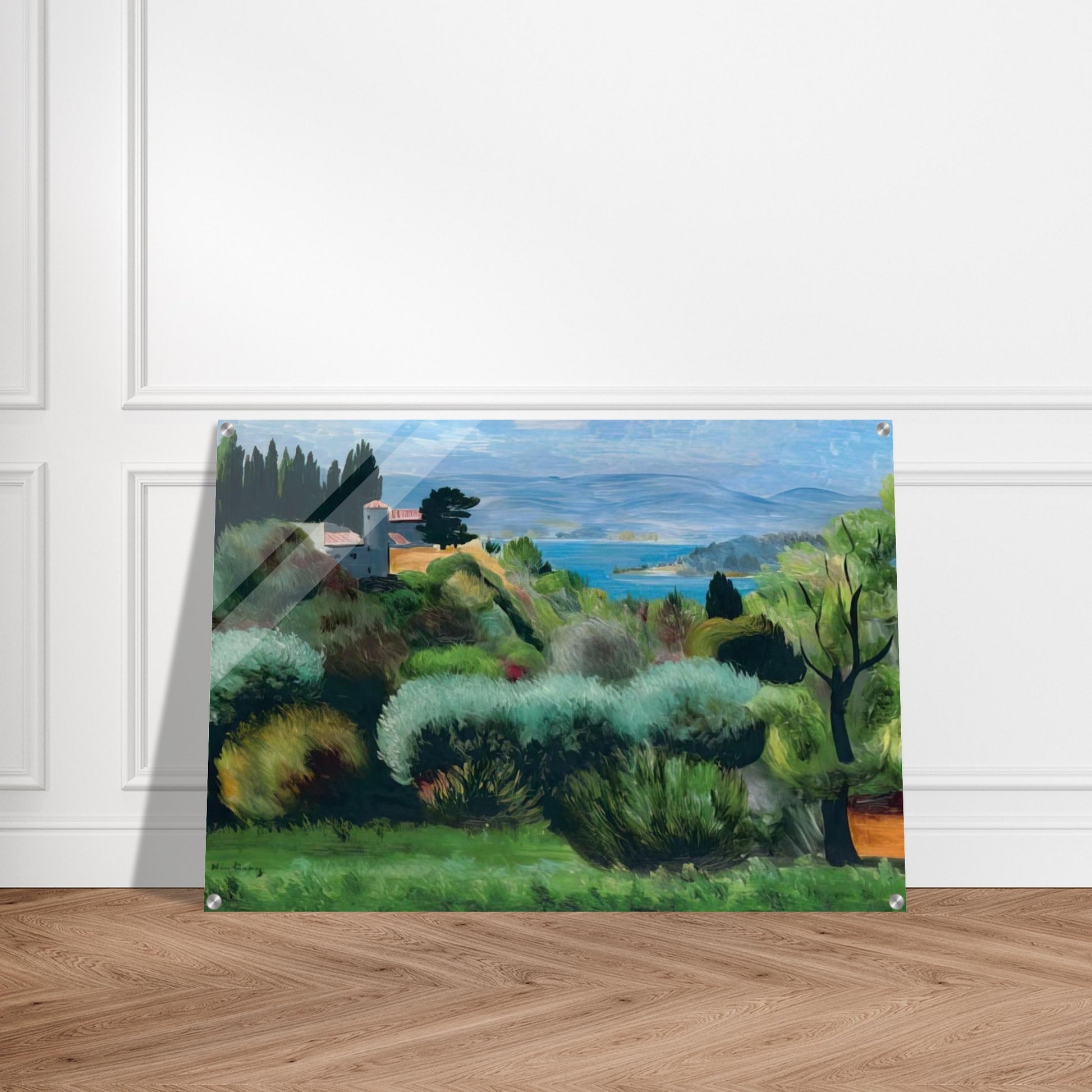 SANARY LANDSCAPE 1937 - Moise Kisling Acrylic Print - 70x100 cm / 28x40″ inches | Moise Kisling Wall Art | Moise Kisling Prints