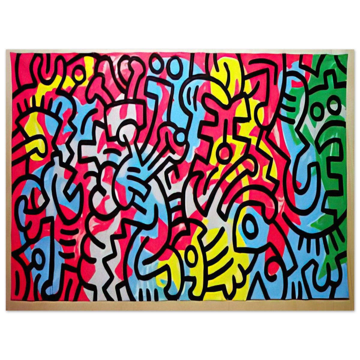 Keith Haring - UNTITLED 1987  75x100 cm / 30x40inches Fine Art Poster
