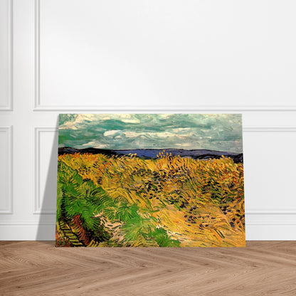 Wheat Field with Cornflowers - Vincent van Gogh Brushed Aluminum Print - 70x100 cm / 28x40 inches | Vincent van Gogh Aluminum Print | Vincent van Gogh Prints