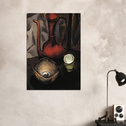 STILL LIFE WITH RED TEA KETTLE - Man Ray Brushed Aluminum Print - 70x100 cm / 28x40 inches | Man Ray Aluminum Print | Man Ray Prints
