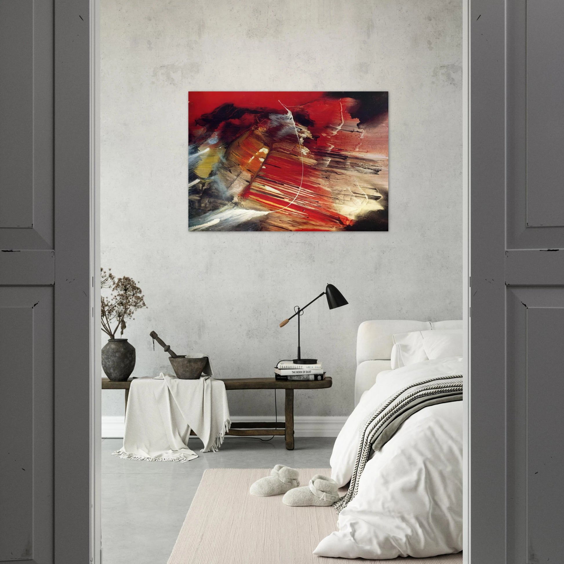 Dakota Ridge - 1958 - Paul Jenkins Brushed Aluminum Print - 70x100 cm / 28x40 inches | Paul Jenkins Aluminum Print | Paul Jenkins Prints