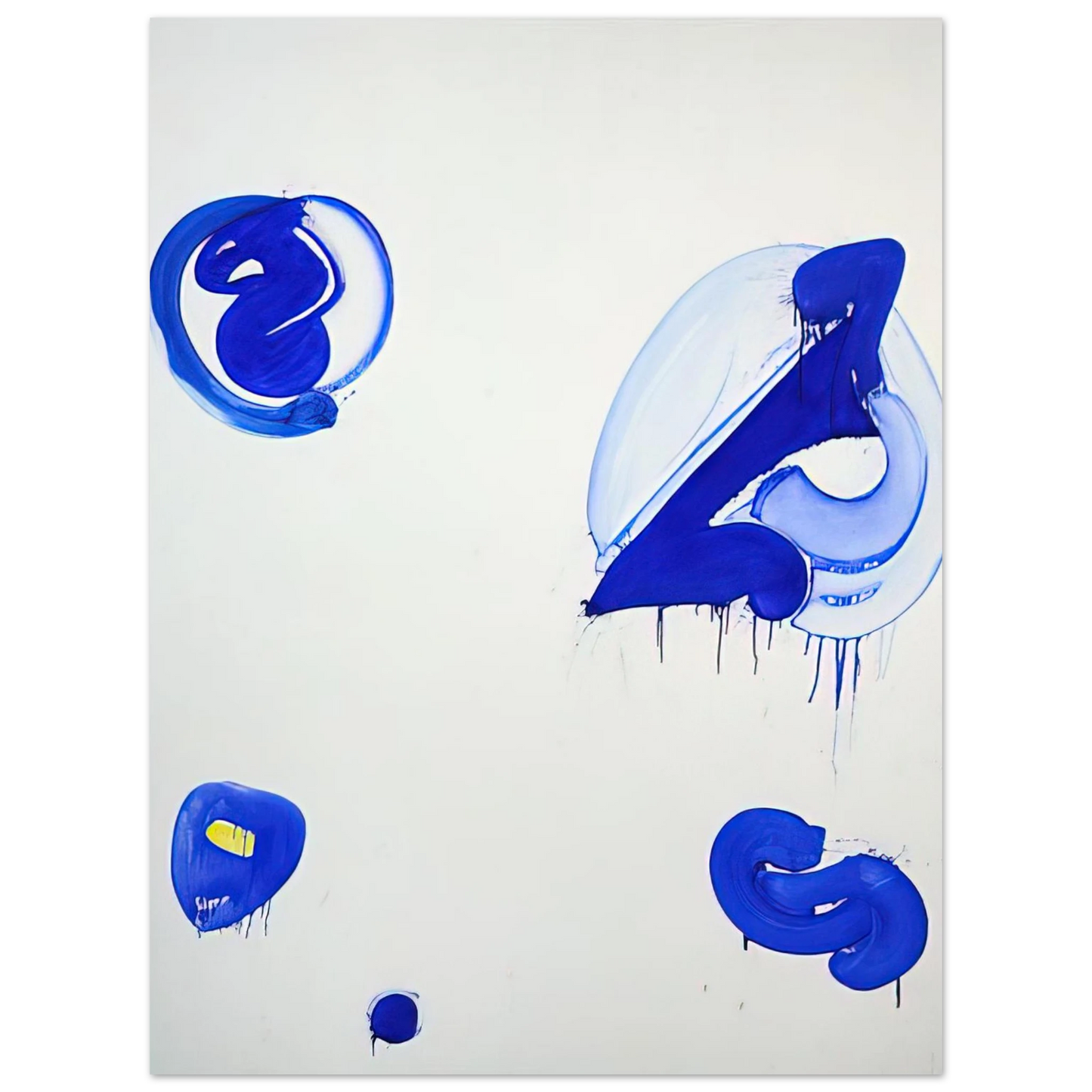 Sam Francis - Blue Balls V  75x100 cm / 30x40inches Fine Art Poster