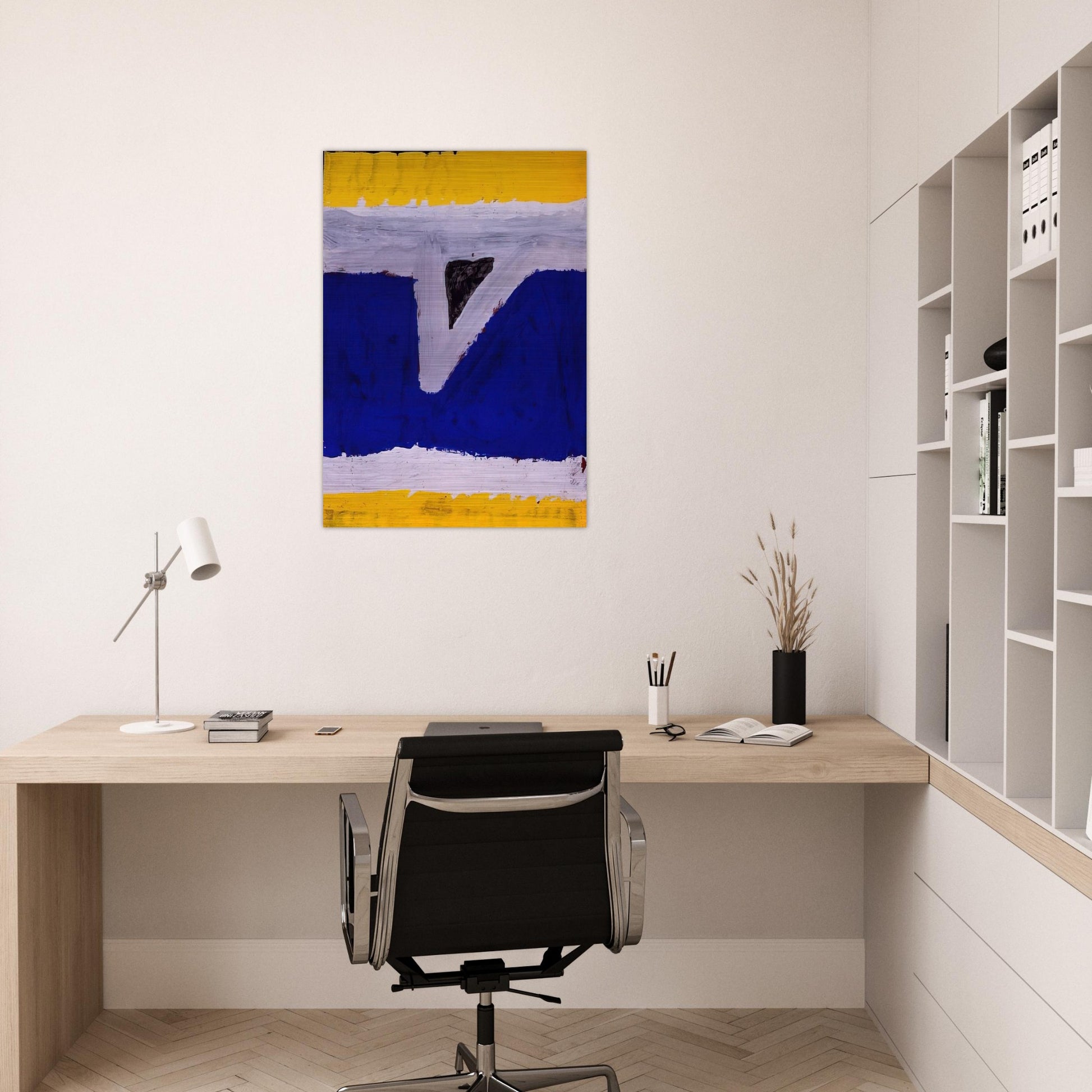 Untitled  G-60-06  - Al Held Brushed Aluminum Print - 70x100 cm / 28x40 inches | Al Held Aluminum Print | Al Held Prints