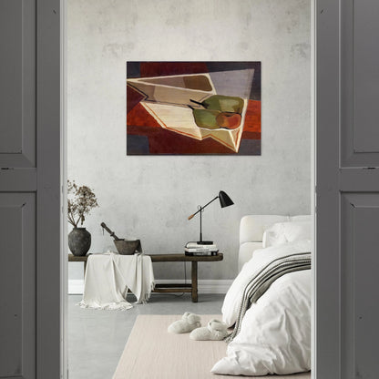 FRUIT WITH BOWL 1926 - Juan Gris Brushed Aluminum Print - 70x100 cm / 28x40 inches | Juan Gris Aluminum Print | Juan Gris Prints