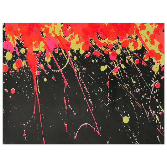 Walasse Ting - Fireworks - 1973  75x100 cm / 30x40inches Fine Art Poster