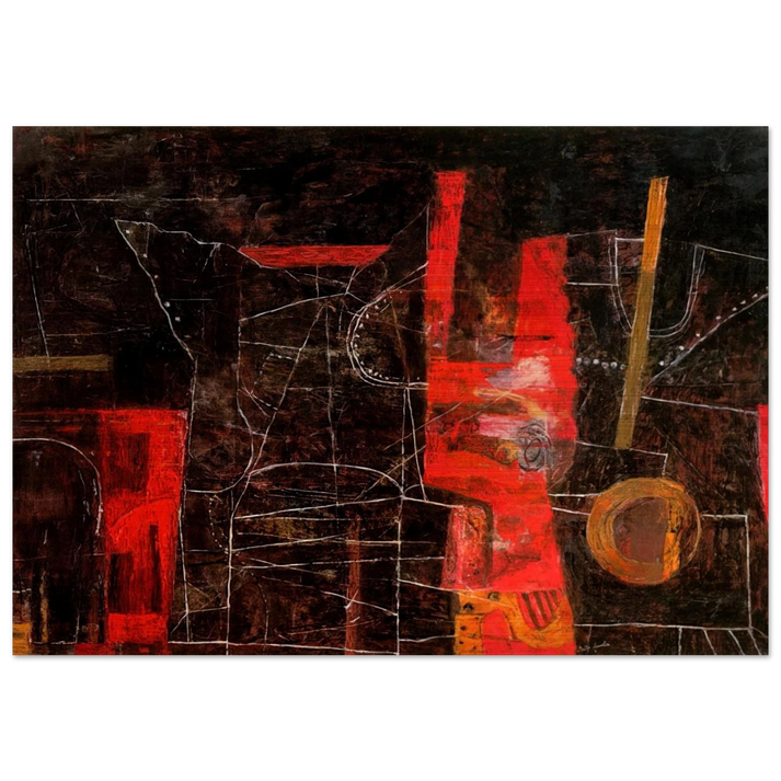 THE TORMENTORS 1948 - Philip Guston Brushed Aluminum Print - 70x100 cm / 28x40 inches | Philip Guston Aluminum Print | Philip Guston Prints