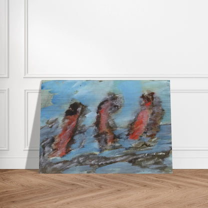 Untitled KC 505 - 1984 - Henri Michaux Brushed Aluminum Print - 70x100 cm / 28x40 inches | Henri Michaux Aluminum Print | Henri Michaux Prints