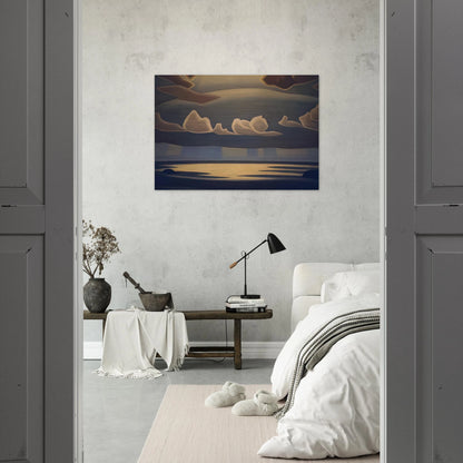 From the North Shore, Lake Superior - 1927 - Lawren Harris Brushed Aluminum Print - 70x100 cm / 28x40 inches | Lawren Harris Aluminum Print | Lawren Harris Prints