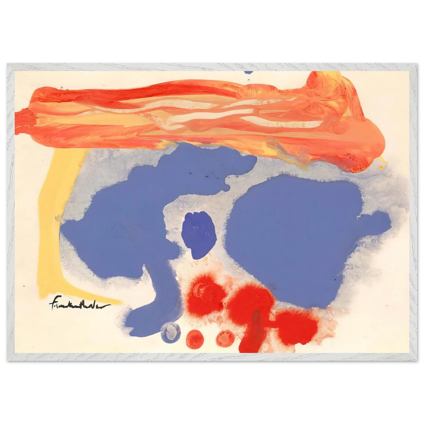 Helen Frankenthaler - Summerscene, Provincetown - 1961 Wall art - A2 (42 x 59.4  cm) - Fine Art Poster-canvas - -