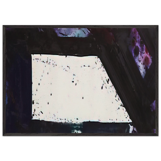 Untitled  Purple Edge  - Sam Francis 70x100 cm / 28x40 inches Framed Art Print – Black Wooden Frame