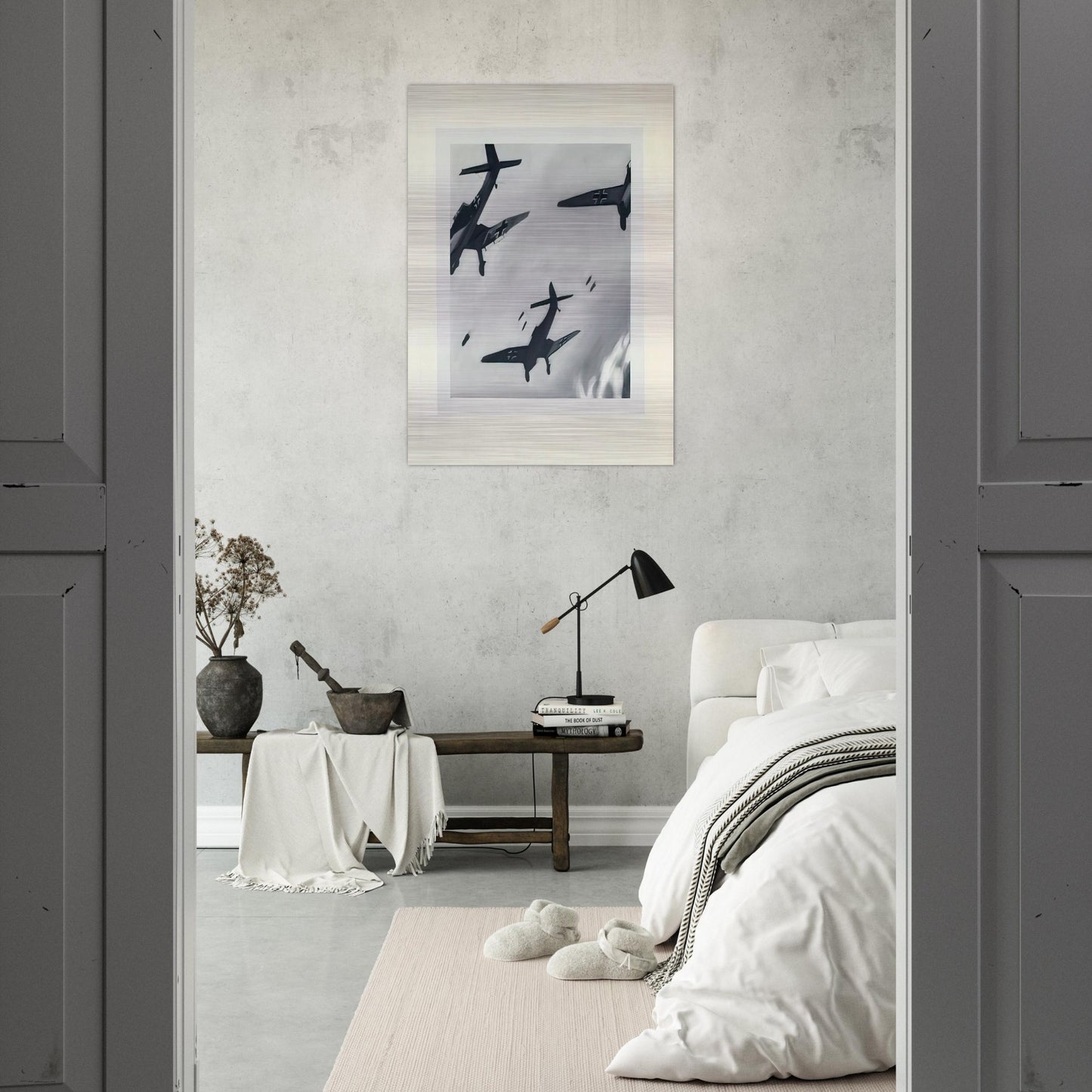STUKAS 1964 - Gerhard Richter Brushed Aluminum Print - 70x100 cm / 28x40 inches | Gerhard Richter Aluminum Print | Gerhard Richter Prints