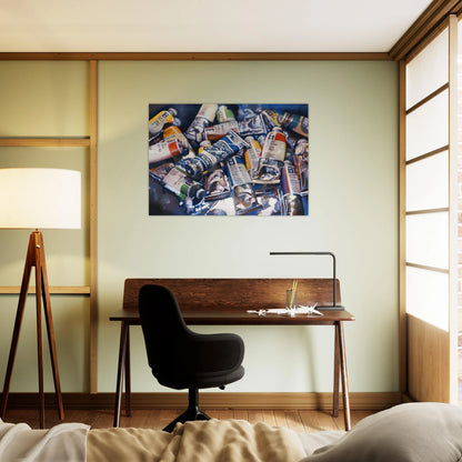 SHIVA BLUE 1973 - Audrey Flack Brushed Aluminum Print - 70x100 cm / 28x40 inches | Audrey Flack Aluminum Print | Audrey Flack Prints