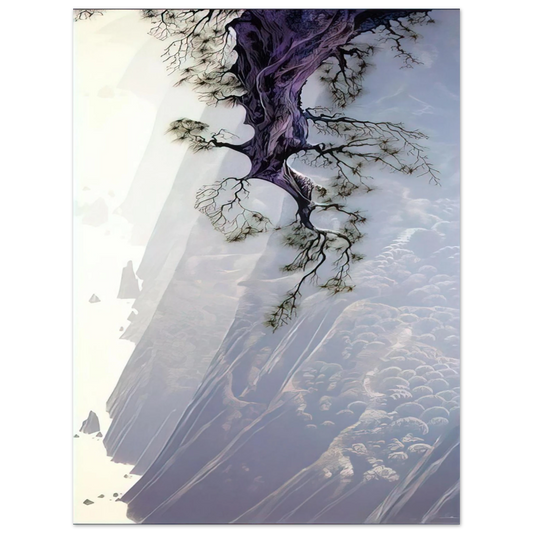Eyvind Earle - Mountain Rise  75x100 cm / 30x40inches Fine Art Poster