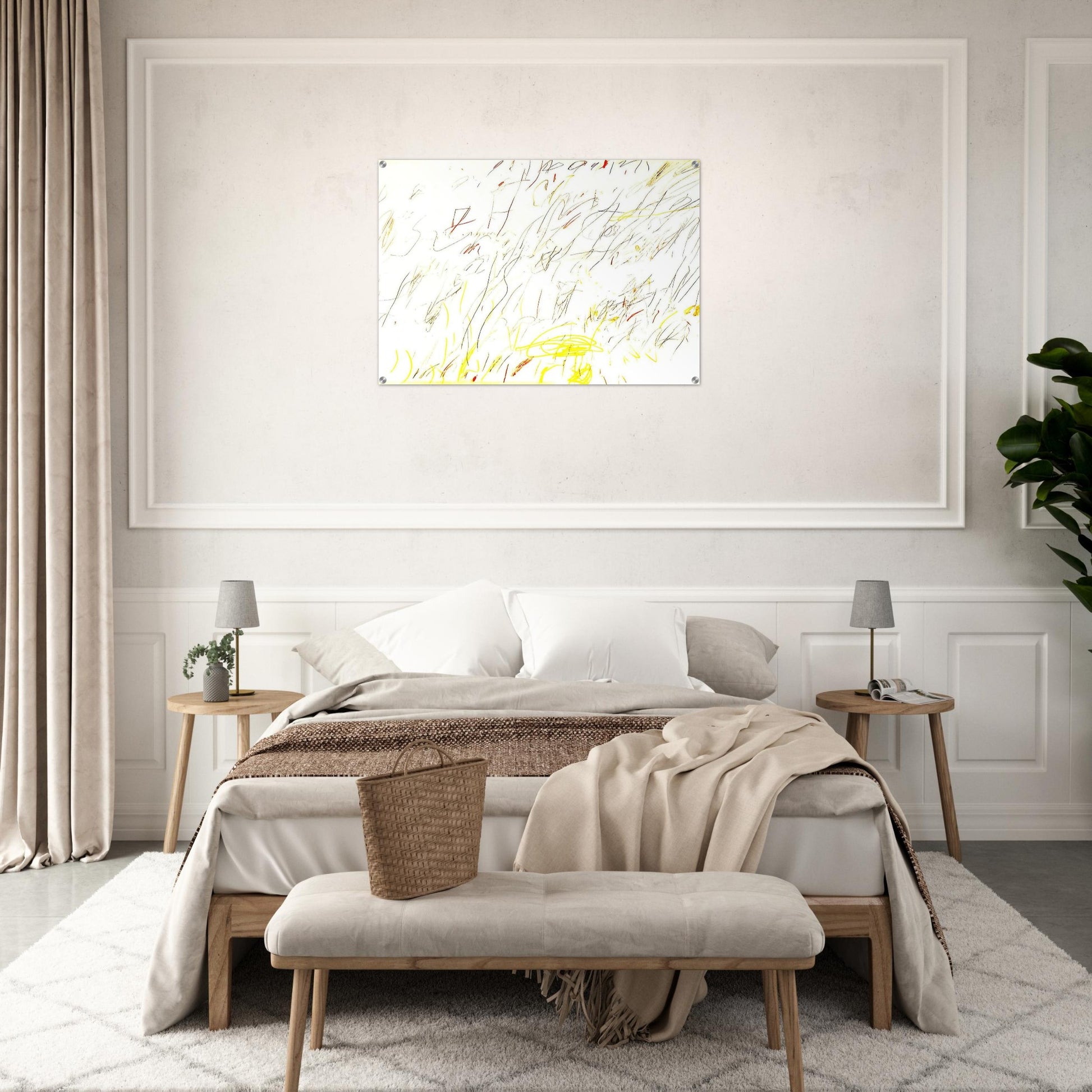 Blue Room - Cy Twombly Acrylic Print - 70x100 cm / 28x40″ inches