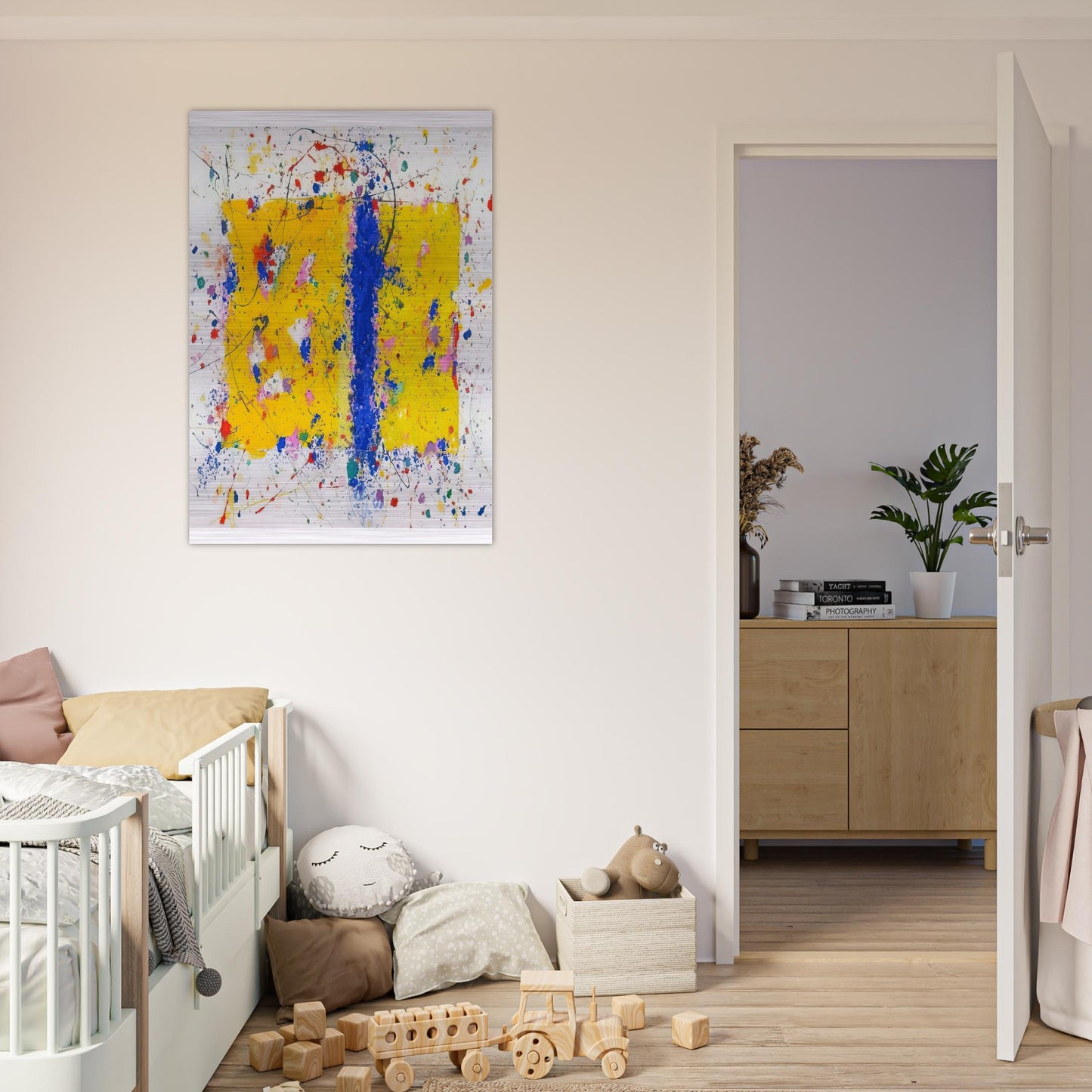 Light in Itself - Sam Francis Brushed Aluminum Print - 70x100 cm / 28x40 inches | Sam Francis Aluminum Print | Sam Francis Prints