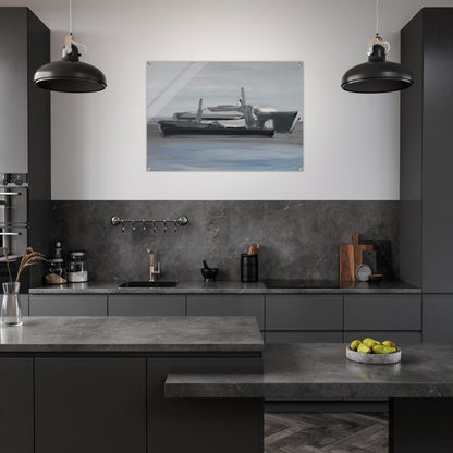 Marine - Lyrical Abstraction - Nicolas de Stael Acrylic Print - 70x100 cm / 28x40″ inches