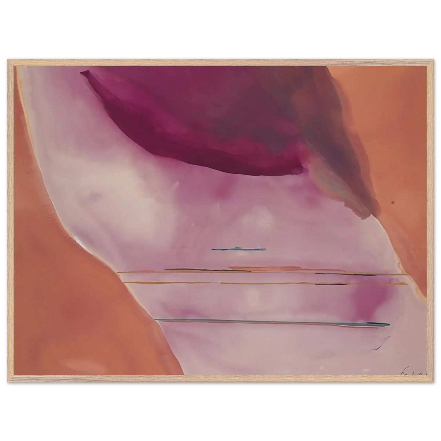 Helen Frankenthaler - Pendulum - 1972 Wall art - 75x100 cm / 30x40 Inches - Fine Art Poster - -