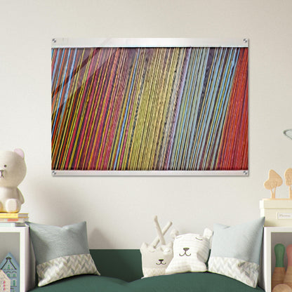 Red Line Painting - 1968 - Ronnie Landfield Acrylic Print - 70x100 cm / 28x40″ inches