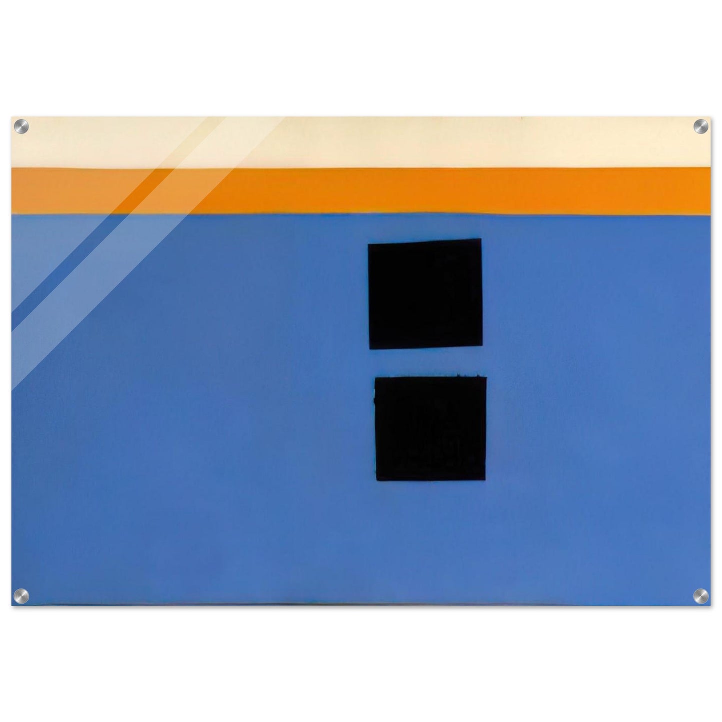 Double Aegean Sun-Box - 1968 - Theodoros Stamos Acrylic Print - 70x100 cm / 28x40″ inches | Theodoros Stamos Wall Art | Theodoros Stamos Prints