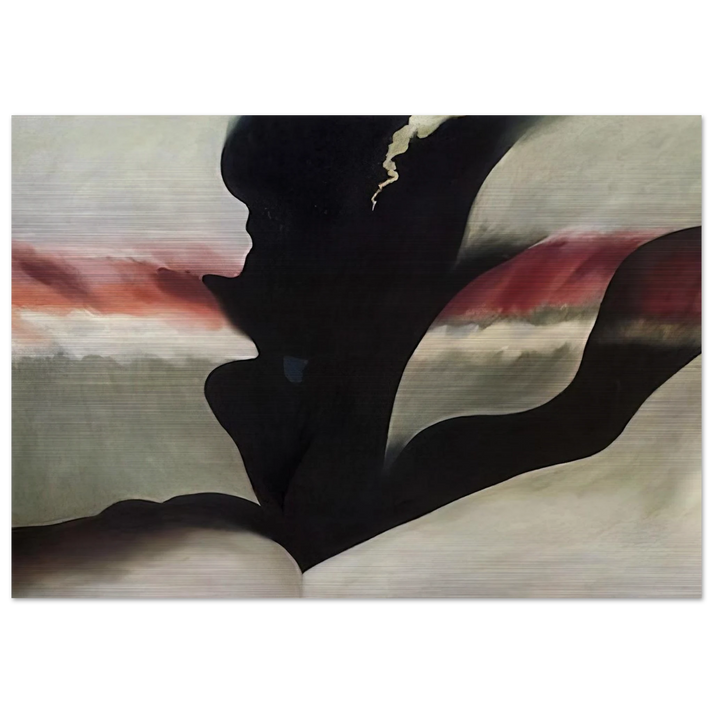 Black Place Green - Georgia O'Keeffe Brushed Aluminum Print - 70x100 cm / 28x40 inches | Georgia O'Keeffe Aluminum Print | Georgia O'Keeffe Prints