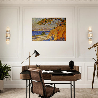 MIDI LANDSCAPE - Theo van Rysselberghe Brushed Aluminum Print - 70x100 cm / 28x40 inches | Theo van Rysselberghe Aluminum Print | Theo van Rysselberghe Prints