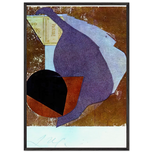 Before my Birth - Jean Arp 70x100 cm / 28x40 inches Framed Art Print – Black Wooden Frame