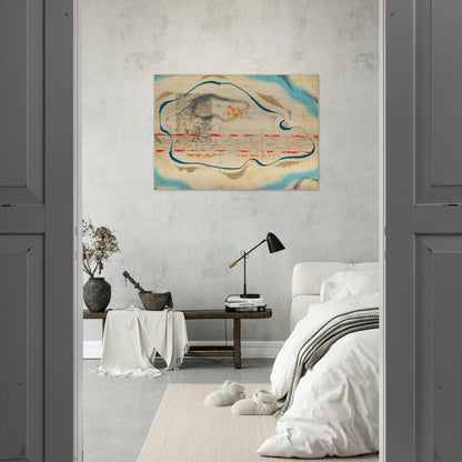 Cosmic Map - 1930 - Bruno Munari Brushed Aluminum Print - 70x100 cm / 28x40 inches | Bruno Munari Aluminum Print | Bruno Munari Prints