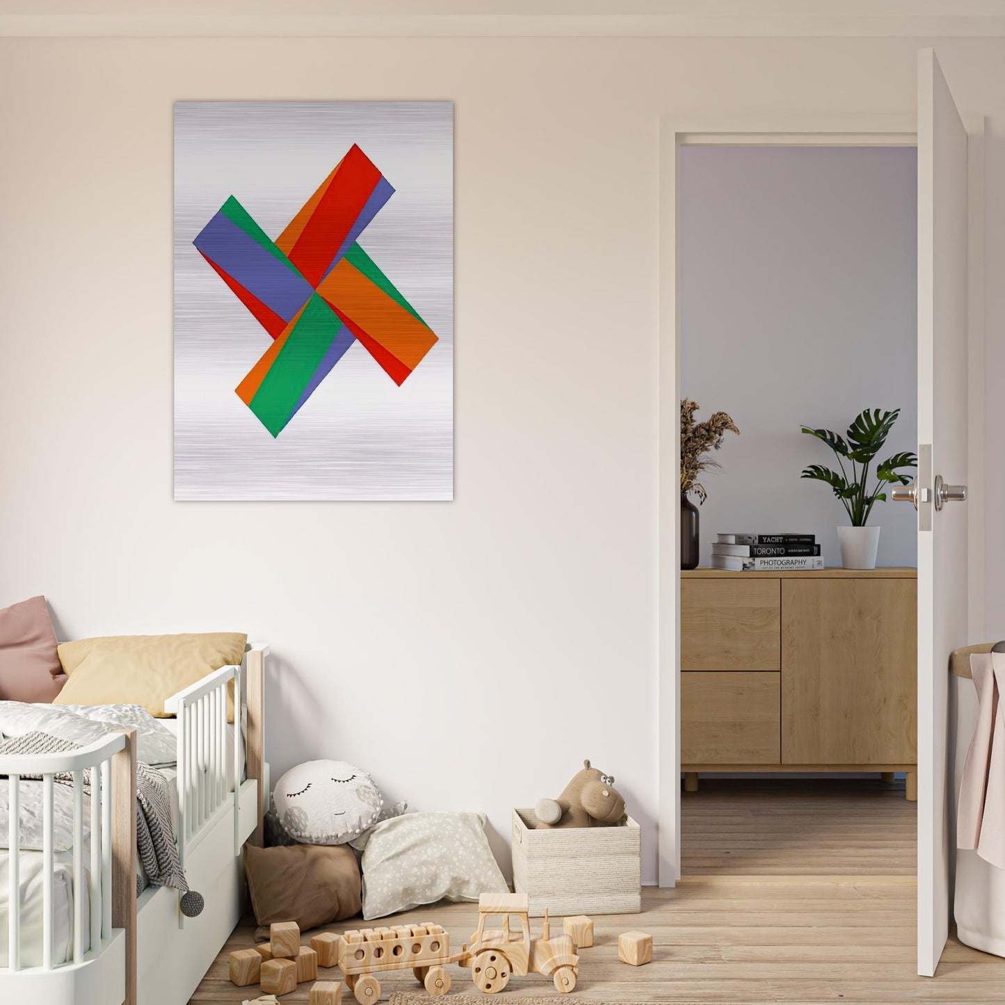 Aus Portfolio Kinderstern - 1989 - Max Bill Brushed Aluminum Print - 70x100 cm / 28x40 inches | Max Bill Aluminum Print | Max Bill Prints