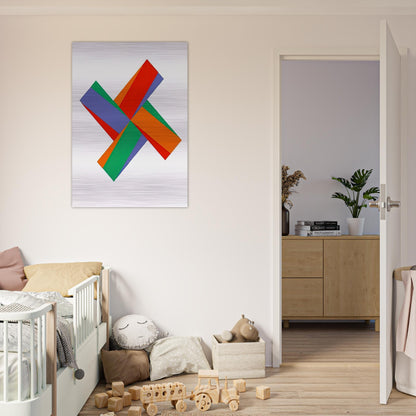 Aus Portfolio Kinderstern - 1989 - Max Bill Brushed Aluminum Print - 70x100 cm / 28x40 inches | Max Bill Aluminum Print | Max Bill Prints
