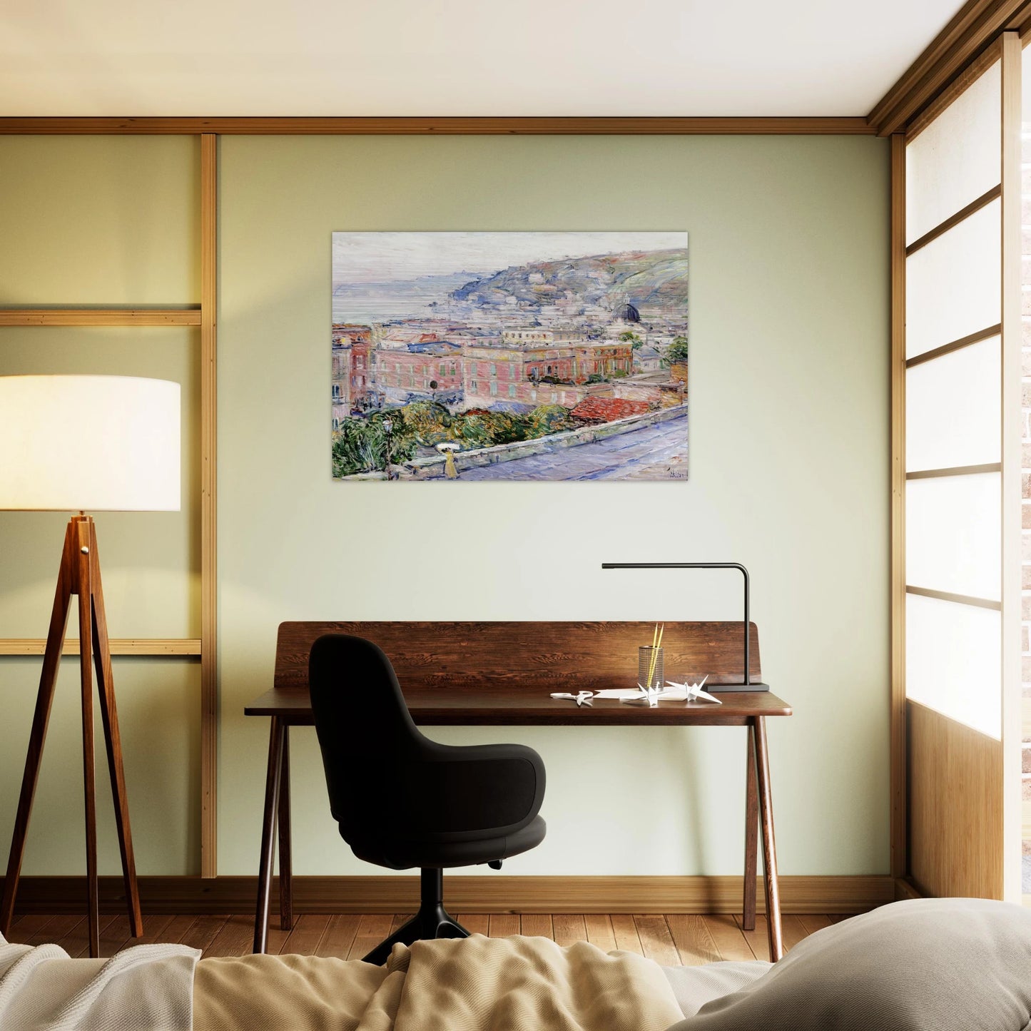 Naples - Childe Hassam Brushed Aluminum Print - 70x100 cm / 28x40 inches | Childe Hassam Aluminum Print | Childe Hassam Prints
