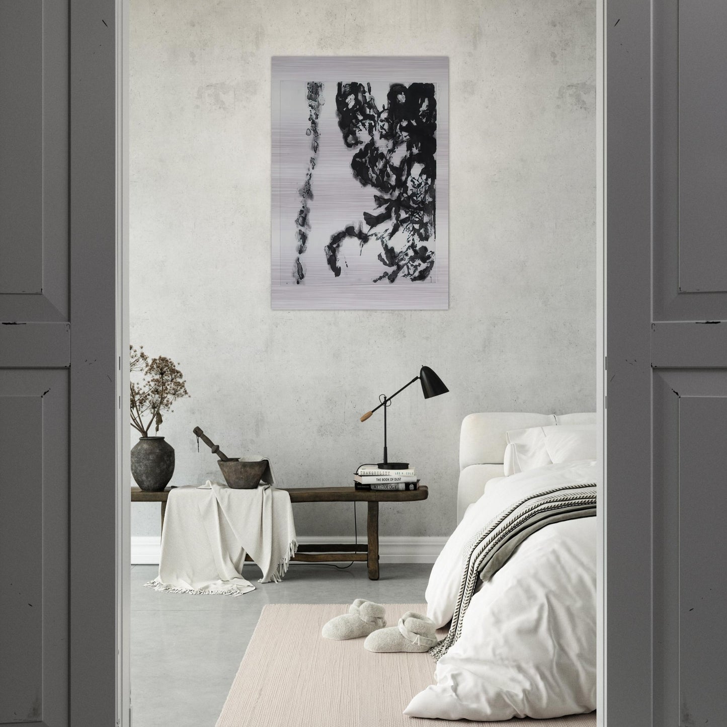 EULOGY ON THE EXTREMELY DELICATE THINGS 1993 - Zao Wou-Ki Brushed Aluminum Print - 70x100 cm / 28x40 inches | Zao Wou-Ki Aluminum Print | Zao Wou-Ki Prints