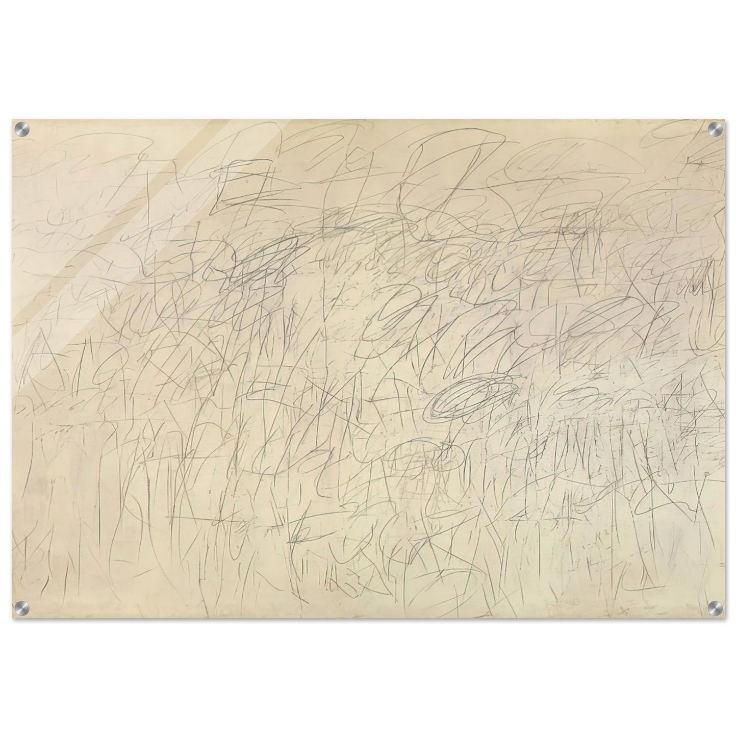 Academy - Cy Twombly Acrylic Print - 70x100 cm / 28x40″ inches