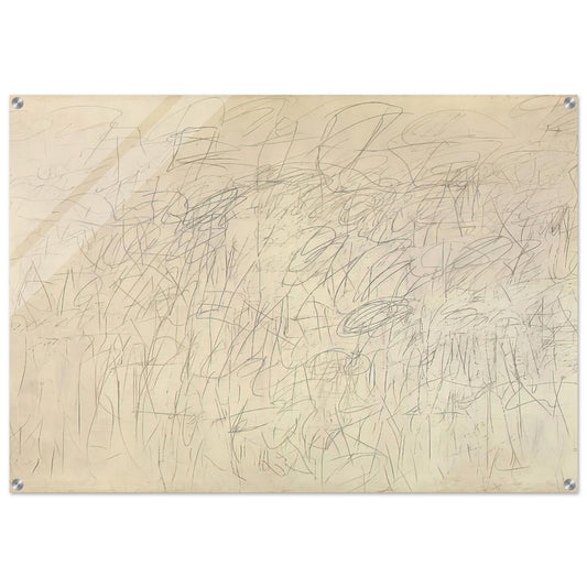 Academy - Cy Twombly Acrylic Print - 70x100 cm / 28x40″ inches