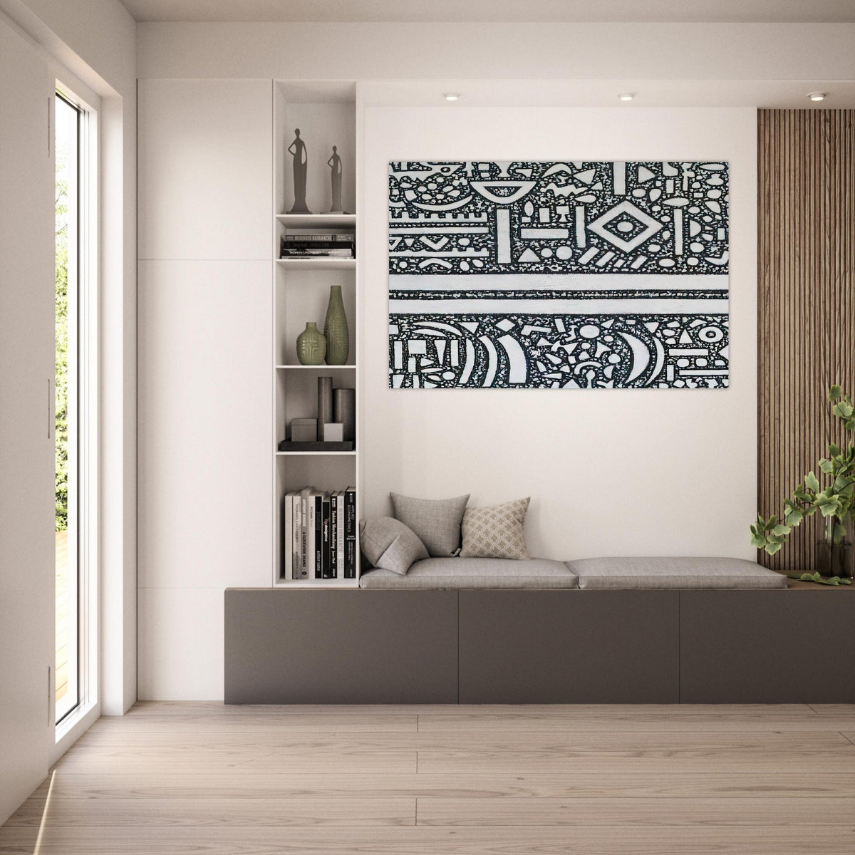 From the Edge of Darkness - 1992 - Richard Pousette-Dart Art Prints - 100x150 cm / 40x60″ inches | Richard Pousette-Dart Poster | Richard Pousette-Dart Prints
