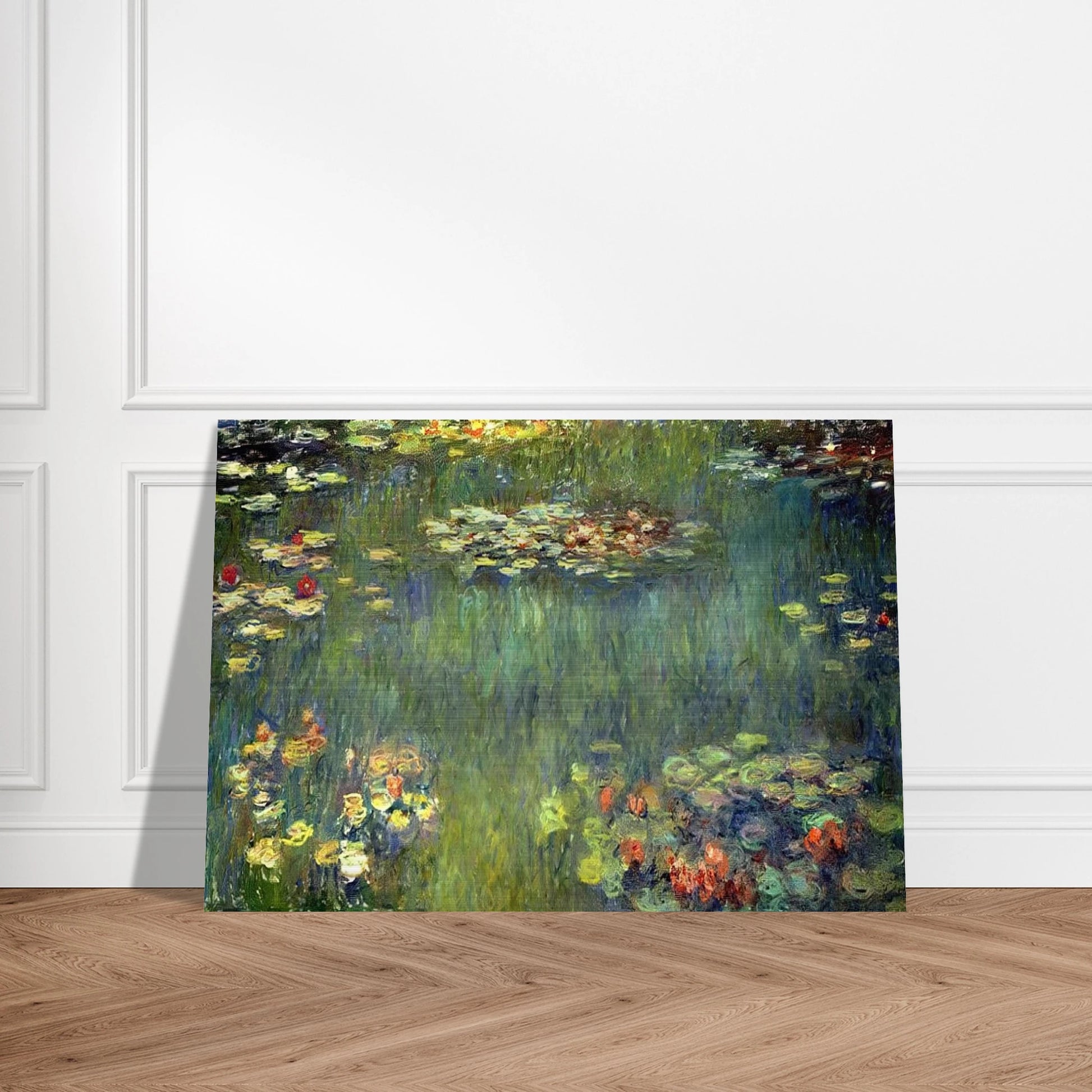 Pool with Waterlilies - claude monet Brushed Aluminum Print - 70x100 cm / 28x40 inches | claude monet Aluminum Print | claude monet Prints