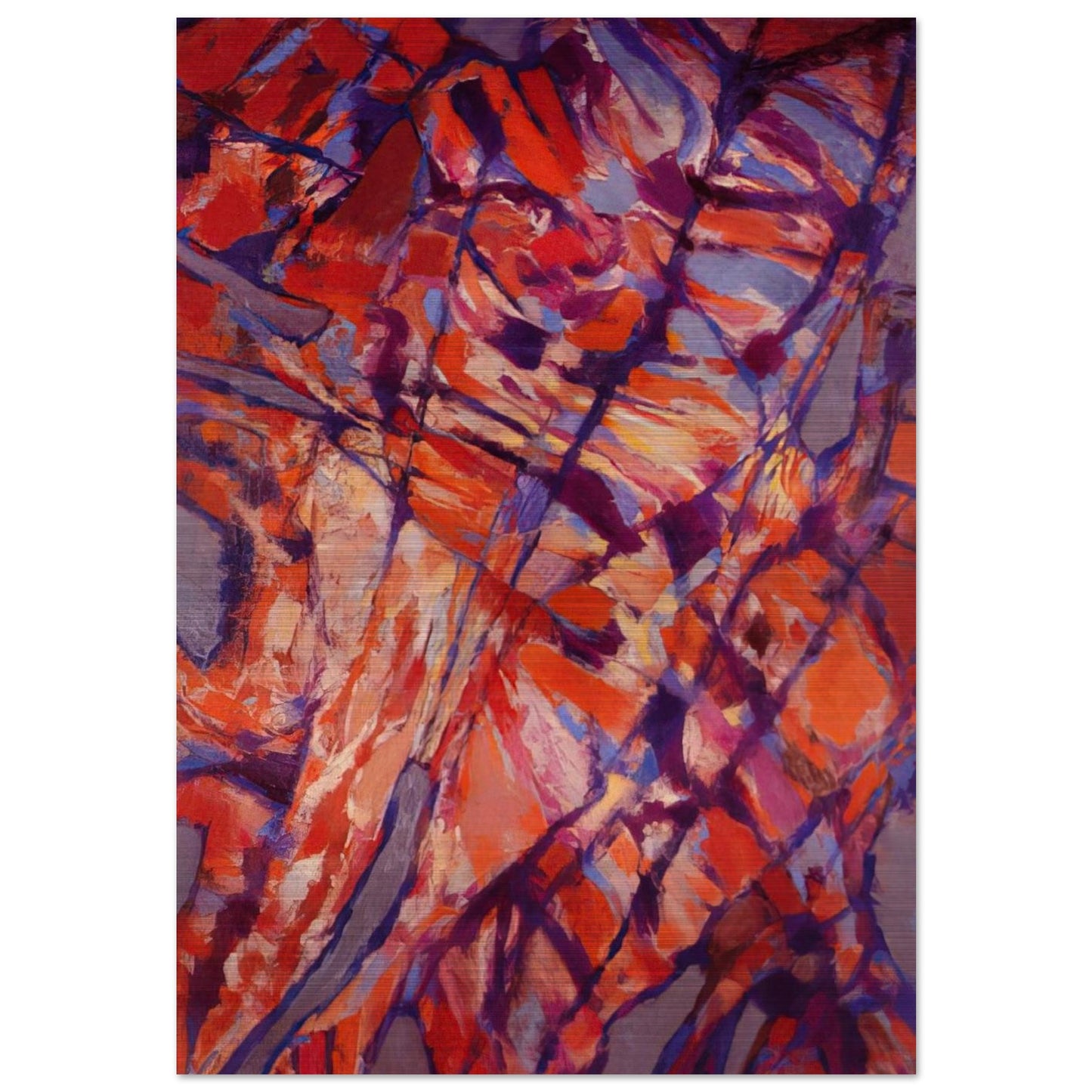 Terre assoiffée I - 1966 - Alfred Manessier Brushed Aluminum Print - 70x100 cm / 28x40 inches | Alfred Manessier Aluminum Print | Alfred Manessier Prints