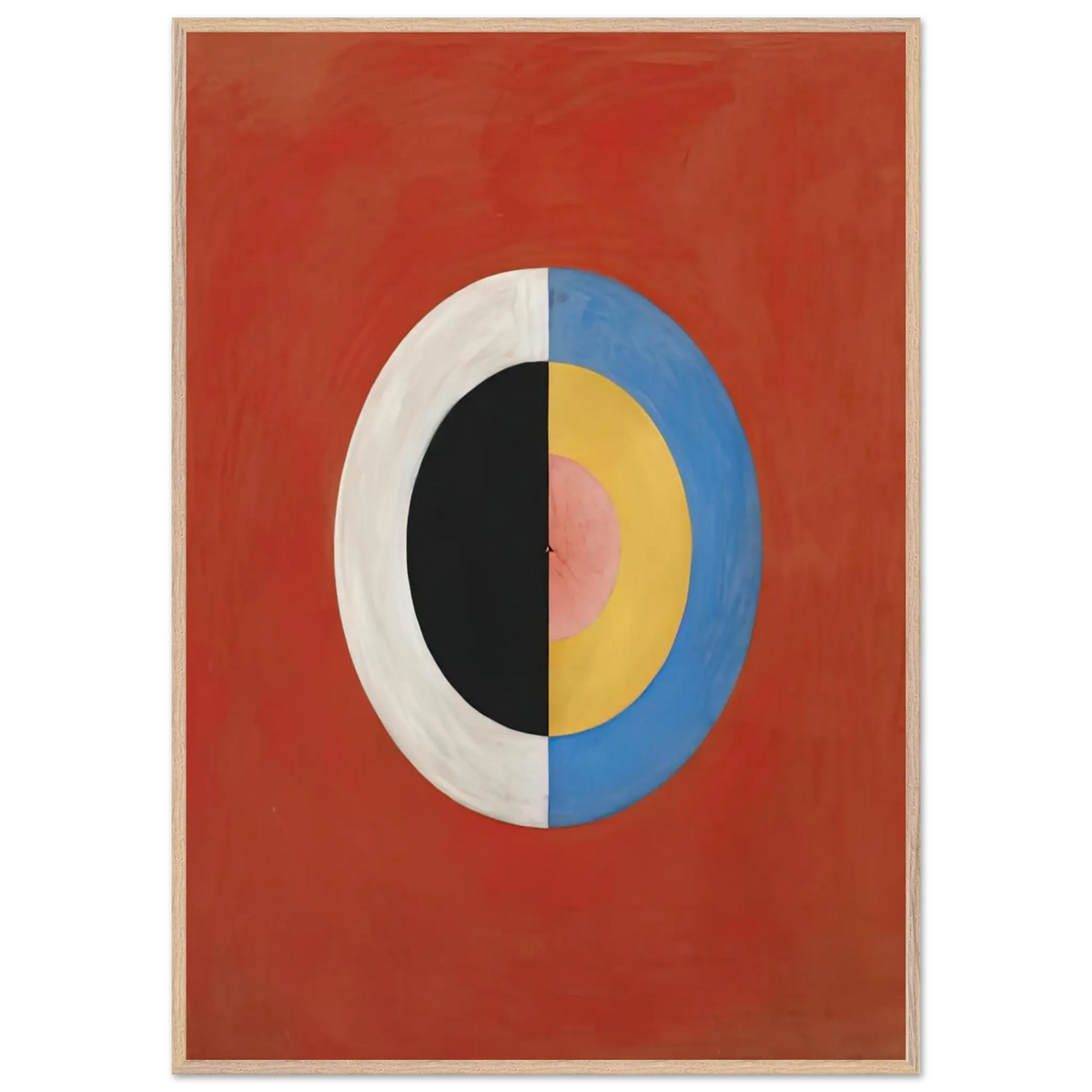 Hilma af Klint - THE SWAN NO 17 1915 0 Wall art - A2 (42 x 59.4  cm) - Premium Wooden Framed Poster With Fine Art Paper - Wood frame